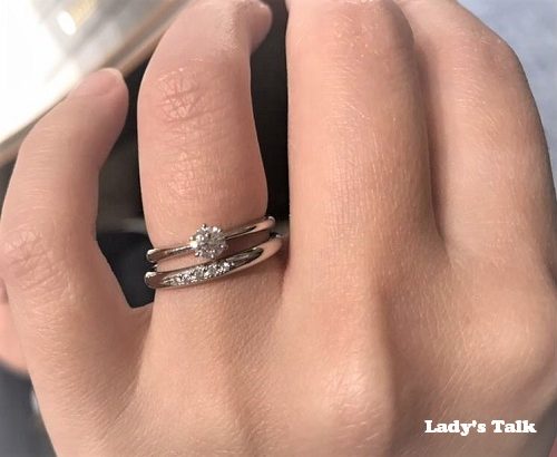 レディーズトーク、銀座ダイヤモンドシライシの婚約指輪